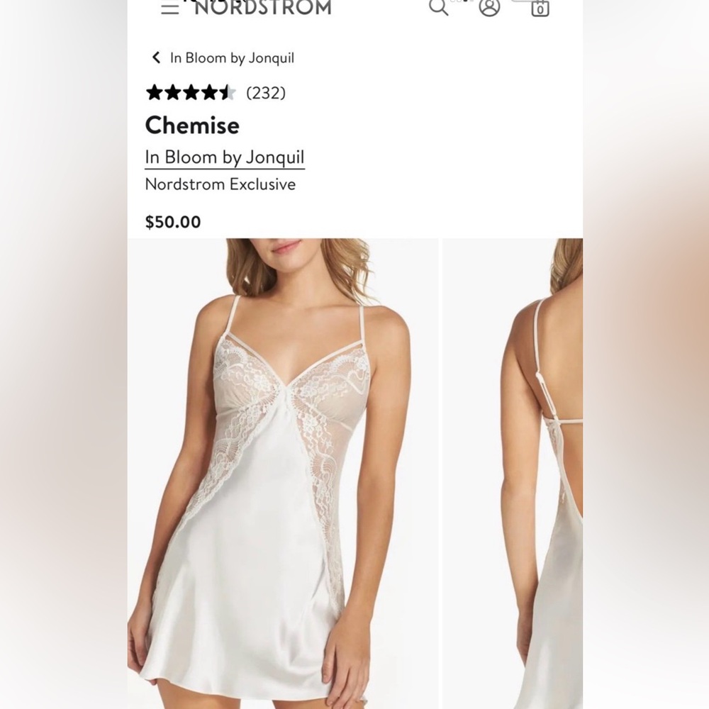 New In Bloom By Jonquil Bridal Nightgown